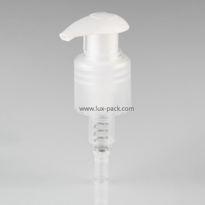 Pompa erogatrice di lozione sinistra-destra con molla interna, colore personalizzato, 24mm 28mm