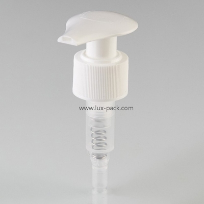 Pompa erogatrice di lozione sinistra-destra con molla interna, colore personalizzato, 24mm 28mm