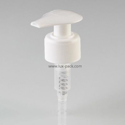 Pompa erogatrice di lozione sinistra-destra con molla interna, colore personalizzato, 24mm 28mm