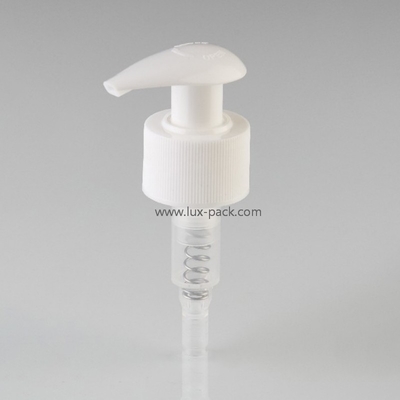 Pompa erogatrice di lozione sinistra-destra con molla interna, colore personalizzato, 24mm 28mm