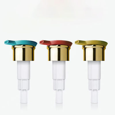 Pompa dosatrice per liquidi colore personalizzato 24mm 28mm, lozione sinistra-destra