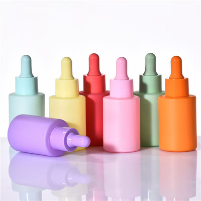 Bottiglia vuota di olio essenziale colore personalizzato con gocciolante nero 5ml 10ml 15ml 20ml 30ml 50ml 100ml