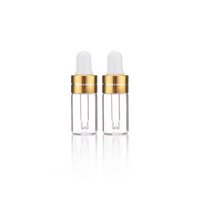 Bottiglia di olio essenziale 5ml 10ml 15ml 20ml 30ml 50ml 100ml con colore oro trasparente
