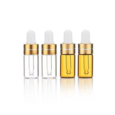 Bottiglia di olio essenziale 5ml 10ml 15ml 20ml 30ml 50ml 100ml con colore oro trasparente
