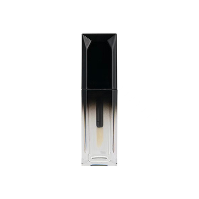 5 ml tubo di olio trasparente per labbra lucente Nuovo stile copertura oro bottiglia quadrata