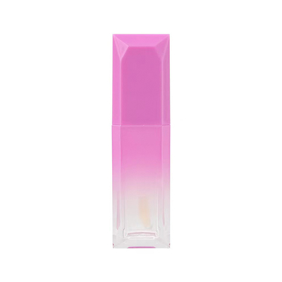 5 ml tubo di olio trasparente per labbra lucente Nuovo stile copertura oro bottiglia quadrata