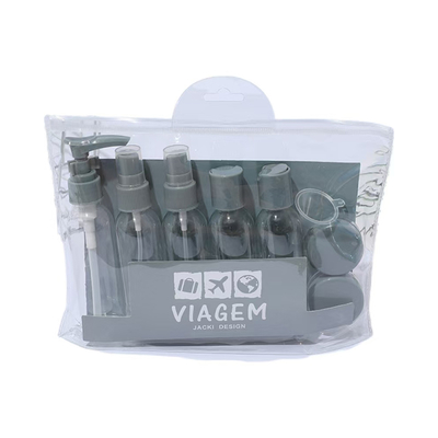 Set di flaconi da viaggio da 50 ml, set di flaconi da viaggio a prova di perdite, set per shampoo, lozione e liquidi per aereo