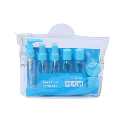 Set di flaconi da viaggio da 50 ml, set di flaconi da viaggio a prova di perdite, set per shampoo, lozione e liquidi per aereo