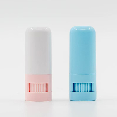 Custom 10g Empty Blush Stick Bottle Deodorant Balm Stick Top Rotation Cosmetic Plastic Packaging Container Riutilizzabile