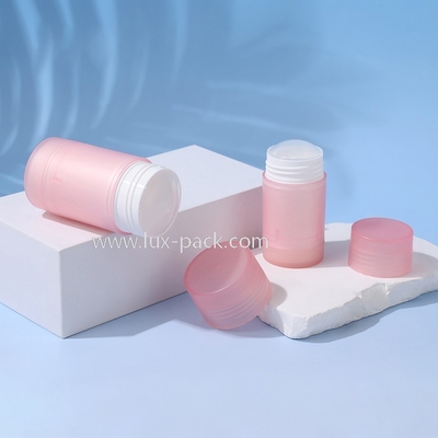 Contenitore di imballaggio in plastica per cosmetici con fondo girevole per stick deodorante vuoto, fard