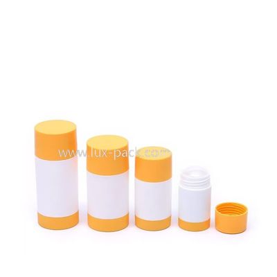 Comodo contenitore riutilizzabile per balsamo deodorante in stick con coperchio a vite e confezione trasparente