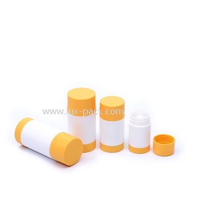 Comodo contenitore riutilizzabile per balsamo deodorante in stick con coperchio a vite e confezione trasparente