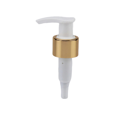 Pompa per lozione in plastica a cerchio di alluminio 24/410 28/410 Supporto personalizzazione