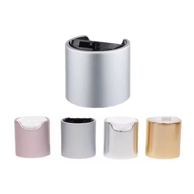 Tappo a disco superiore in argento da 20 mm 24 mm 28 mm, coperchio in plastica a vite con pressione