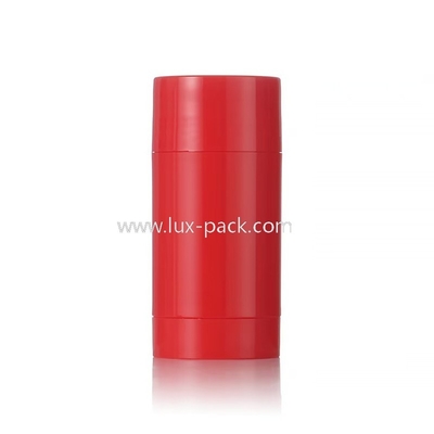 Stick di balsamo deodorante in plastica a forma di cilindro colorato da 15g 30g 50g 75g 100g, personalizzabile