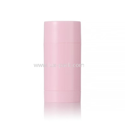 Stick di balsamo deodorante in plastica a forma di cilindro colorato da 15g 30g 50g 75g 100g, personalizzabile