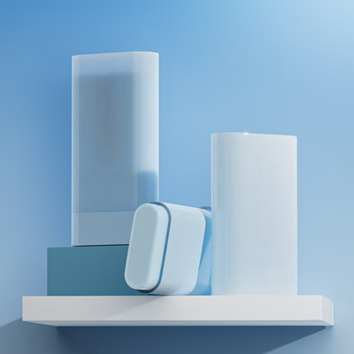 Contenitore per stick di balsamo deodorante in plastica da 20 g con fondo a molla in metallo, accetta colori personalizzati