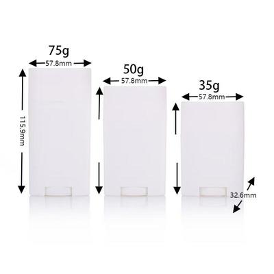 Uso rotante 35g 50g 75g Corpo in plastica PP Stick balsamo deodorante profumato