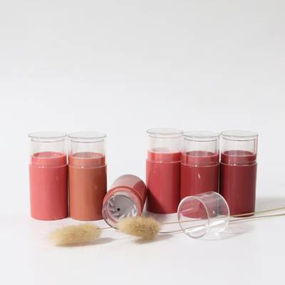 Contenitore per balsamo deodorante in stick con coperchio a vite e confezione trasparente