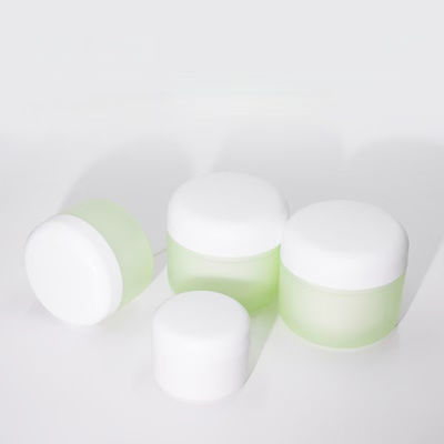 Vaso per crema in plastica PP rotondo da 50g 100g 200g, superficie opaca, ecologico