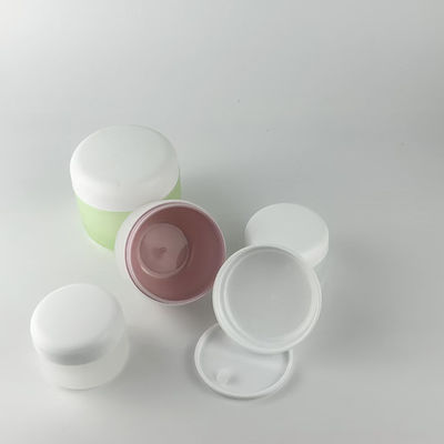 Vaso per crema in plastica PP rotondo da 50g 100g 200g, superficie opaca, ecologico