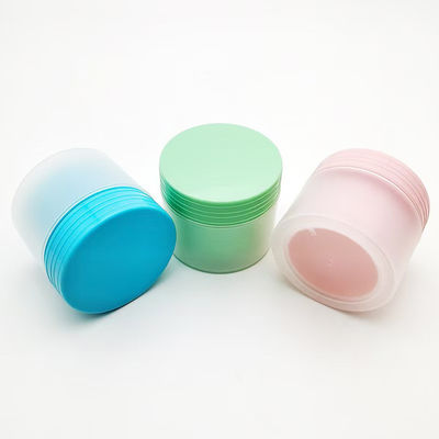 Vasetto per crema in plastica PP rotondo vuoto di varie dimensioni, ecologico, superficie opaca, 80 g, vari colori