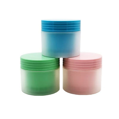 Vasetto per crema in plastica PP rotondo vuoto di varie dimensioni, ecologico, superficie opaca, 80 g, vari colori