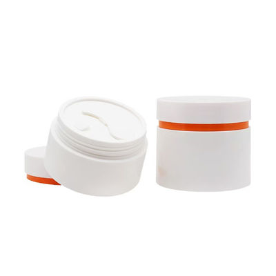 Vaso per crema in plastica PP a doppio strato da 10 ml, 30 ml, 50 ml, 75 ml con rivestimenti interni per crema viso per la cura della pelle