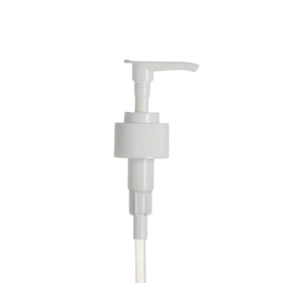 White Color 24mm 28mm 2cc Dosage Ribbed Closure Soap Dispenser Plastic Screw Lotion Pump