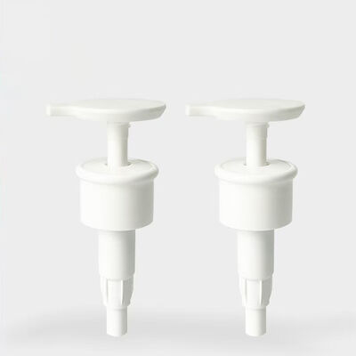 Pompa a emulsione a corona in plastica PP colorata personalizzata con uscita da 28 mm 4CC, pompa per lozione, lavaggio a mano, avvitabile