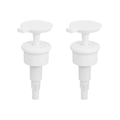 Pompa a emulsione a corona in plastica PP colorata personalizzata con uscita da 28 mm 4CC, pompa per lozione, lavaggio a mano, avvitabile