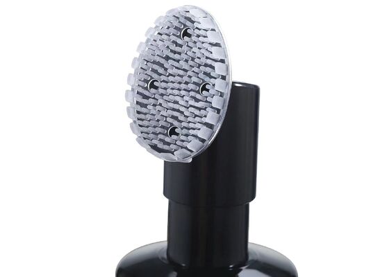 Pompa schiumogena 43/410 in plastica, produttore di pompe schiumogene, pompa schiumogena con molla esterna e spazzola detergente in silicone