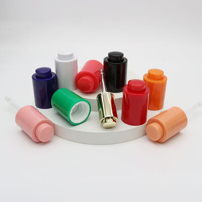 18mm 20mm 24mm Plastic Press Dropper con tubo di vetro personalizzato per la bottiglia di olio essenziale