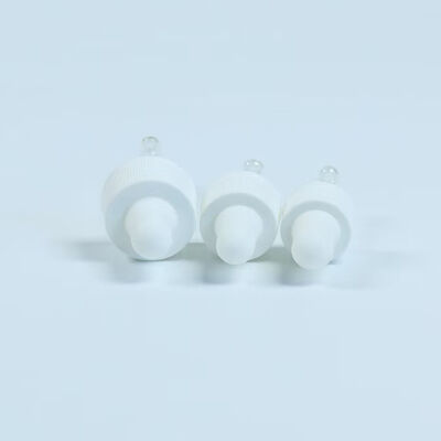 Applicazione per la cura della pelle Capo per gocciolante per olio essenziale di silicone con tubo di vetro 18 mm 20 mm