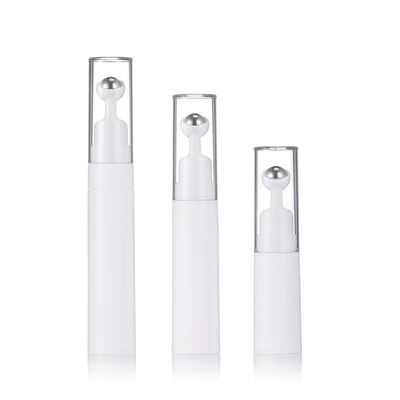 5ml 10ml 15ml Plastic Airless Tube with Roller Massage Emulsion Essence Oils Eye Cream Skin Care Vacuum Bottle