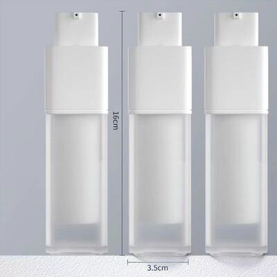 50ml Lotion Bottle Cosmetic Jar Screw Cap Custom Color Pp/pcr Double Airless