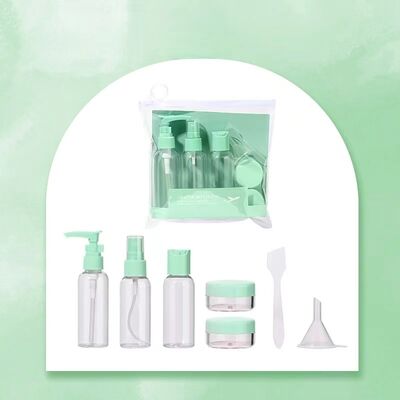 Flacone con pompa per lozione in PET da 50 ml – Formato da viaggio portatile, contenitore per skincare a prova di perdite, colore personalizzabile	1