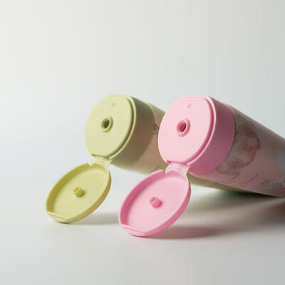 Tubo in crema di plastica dal design flip top da 50 mm di diametro utilizzato per il pacchetto cosmetico per la cura della pelle