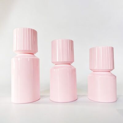 Personalizzazione del supporto della bottiglia dell'erogatore senz'aria di plastica della testa della pompa a vite 30ml 50ml 80ml 100ml