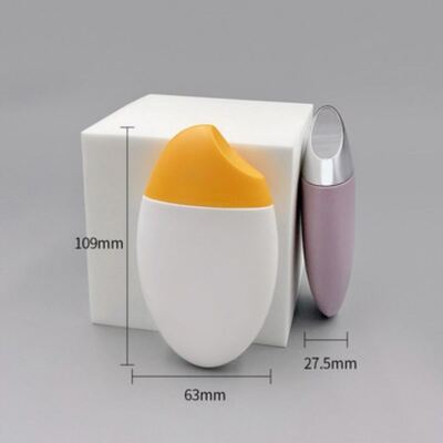 Cute Pink Egg-Shaped PET Bottle 50ml Sun Protection Serum Travel Size Packaging