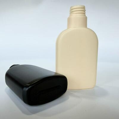 28 mm 200 ml HDPE 33 g Bottiglia di plastica vuota nera/biancastra per lozione shampoo confezionamento cosmetico