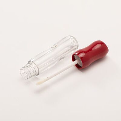 Bottiglie di lucido per labbra orologio a sabbia Forma curva Tubi lucidi con bacchette applicatrici Multi lucidi Cappucci rosso marrone ricaricabili Contenitori di trucco per olio per labbra lucido per labbra