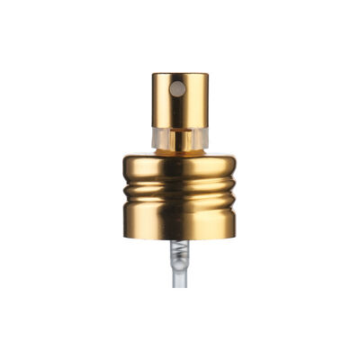 Pompa di spruzzatura per profumi a vite in oro argento alluminio pompa di spruzzatura di nebbia fine per bottiglia di vetro cosmetica