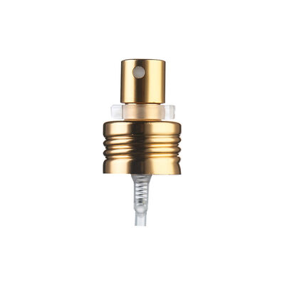 Pompa di spruzzatura per profumi a vite in oro argento alluminio pompa di spruzzatura di nebbia fine per bottiglia di vetro cosmetica