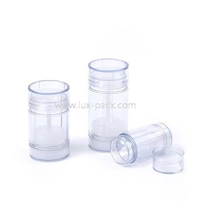 15g 30g 50g 75g PP Plastica Twist Up Deodorante Stick Contenitore Riutilizzabile Crema Solare Stick Tubo Cosmetico di Imballaggio per balsamo per il corpo