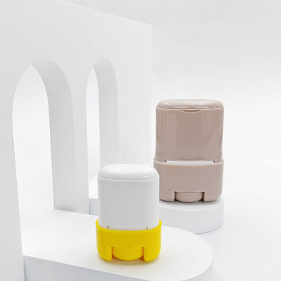 15gr 35gr 50gr 75gr contenitore per profumo solido con fondo a torsione rettangolare, tubo vuoto in plastica per deodorante e packaging cosmetico