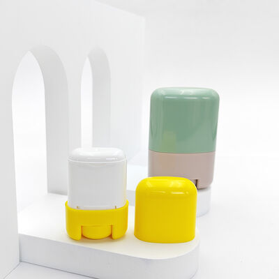 15gr 35gr 50gr 75gr contenitore per profumo solido con fondo a torsione rettangolare, tubo vuoto in plastica per deodorante e packaging cosmetico