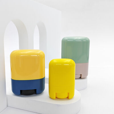 15gr 35gr 50gr 75gr contenitore per profumo solido con fondo a torsione rettangolare, tubo vuoto in plastica per deodorante e packaging cosmetico
