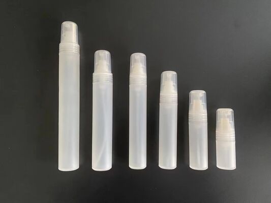 Flacone spray nebulizzante ricaricabile in plastica PP da 2 ml, 3 ml, 5 ml