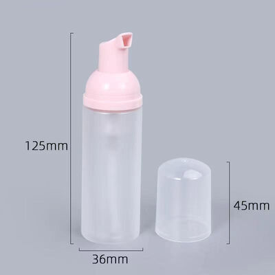 50ml Set di flaconi con pompa in schiuma nera da 32 mm, dispenser di sapone schiumogeno per bagnoschiuma e detergente viso